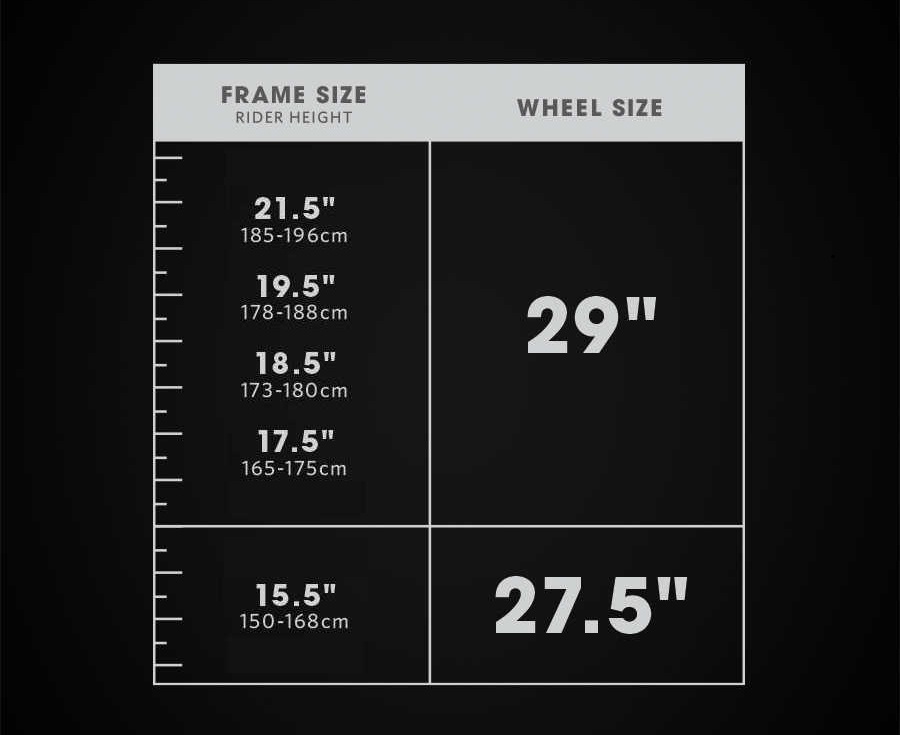 Gary Fisher Mountain Bike Size Chart